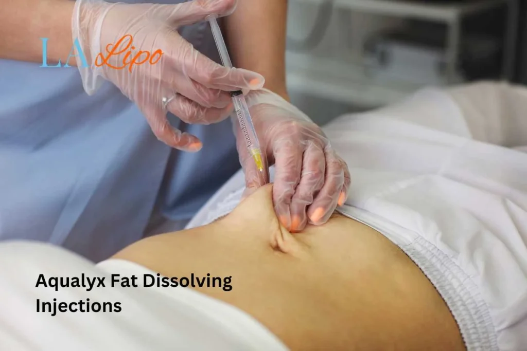 woman having fat dissolving injections Brownhills in the stomach