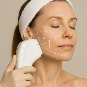 Woman having HI-FU to reduce wrinkles call LA LIPO Brownhills Now!