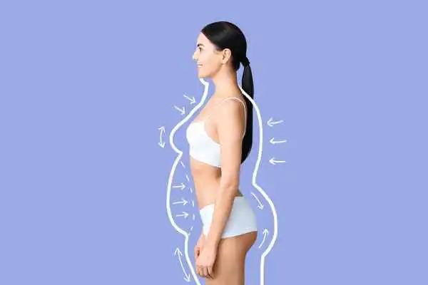 image of woman experiencing fat reduction treatment Brownhills