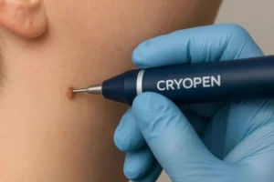 Person receiving skin tag removal Brownhills